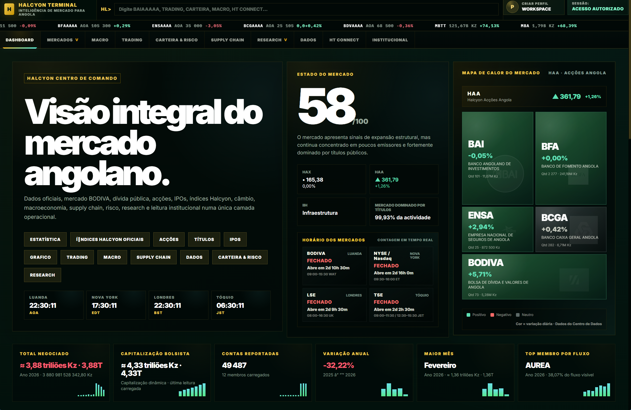 Pré-visualização do Halcyon Terminal